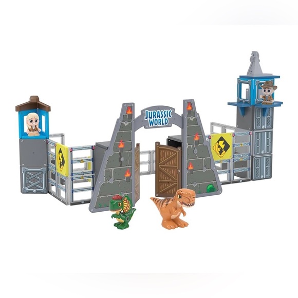 Tile Town Jurassic World Gate Escape Magnetic Tiles Set - Picture 3 of 5